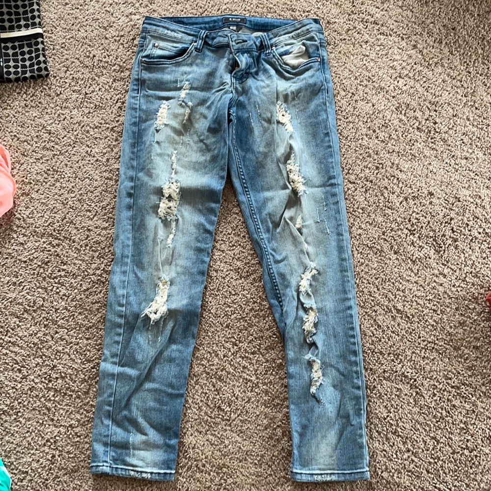STS Blue straight leg distressed jeans